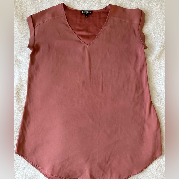 Express Tops - Express peach short sleeve blouse size medium